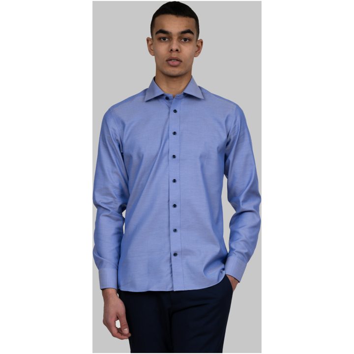 Skjorta GB01 Twill Slim Mellanblå J.Harvest & Frost XS – bild 11