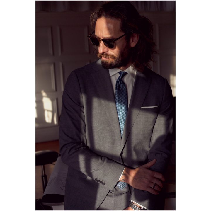 Skjorta GB01 Twill Slim Mellanblå J.Harvest & Frost XS – bild 18