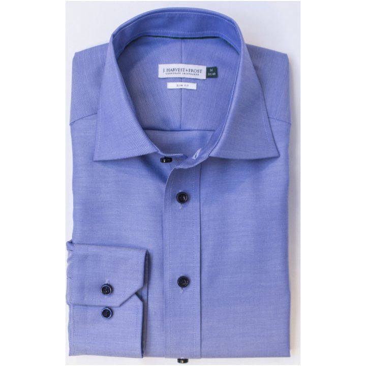 Skjorta GB01 Twill Slim Mellanblå J.Harvest & Frost XS – bild 5
