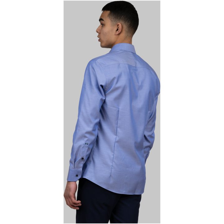 Skjorta GB01 Twill Slim Mellanblå J.Harvest & Frost XS – bild 7