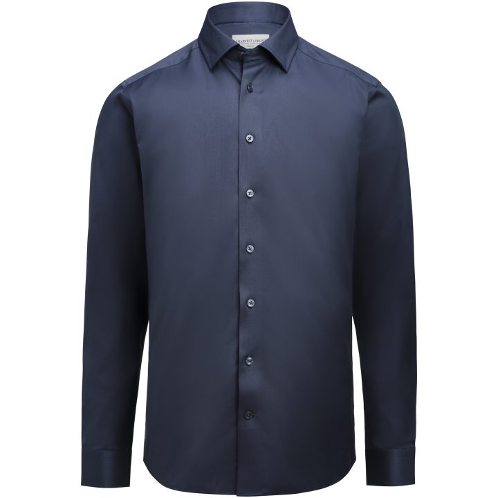 Skjorta GB02 Twill Stretch Slim Fit Marinblå J.Harvest & Frost XS 35/36 – bild 2