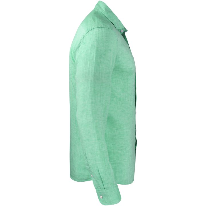 Skjorta IB33 Linen Slim Grön J.Harvest & Frost XS – bild 4