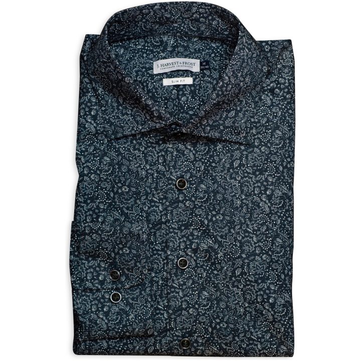 Skjorta IB37 Poplin Regular Floral J.Harvest & Frost S 37/38 – bild 5