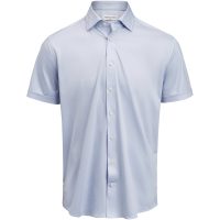 Skjorta Interlock Knit S S Regular Himmelsblå J.Harvest & Frost