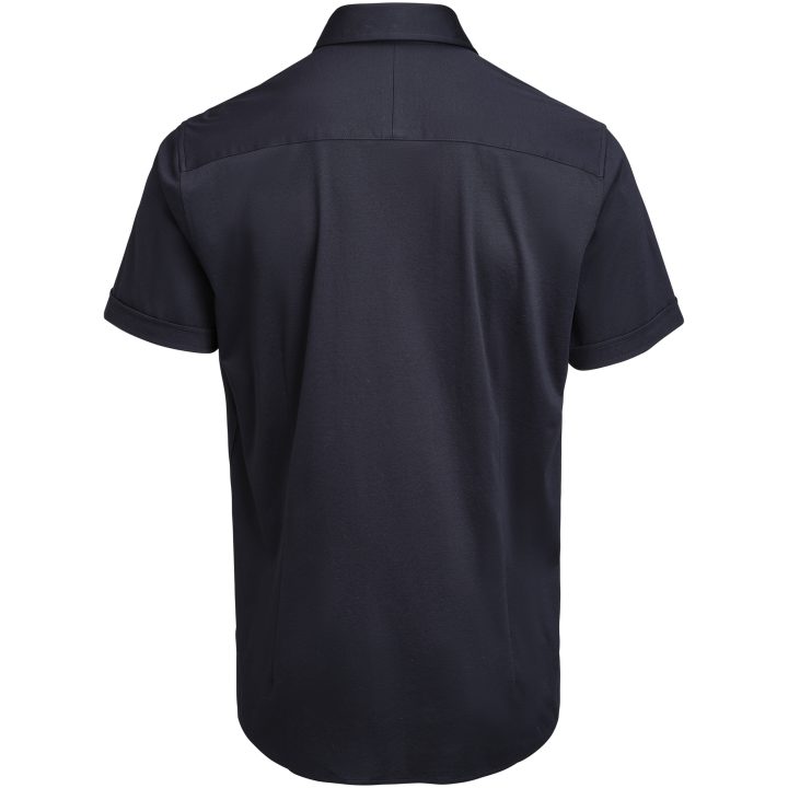 Skjorta Interlock Knit S S Regular Marinblå J.Harvest & Frost S 37/38 – bild 3