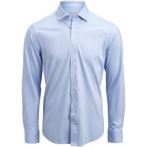 Skjorta Interlock Knit Slim Himmelsblå J.Harvest & Frost