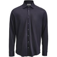 Skjorta Interlock Knit Slim Marinblå J.Harvest & Frost