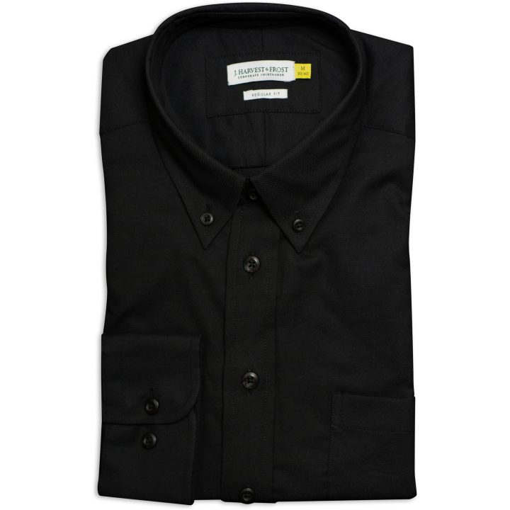 Skjorta Oxford Regular Svart J.Harvest & Frost S 37/38 – bild 2