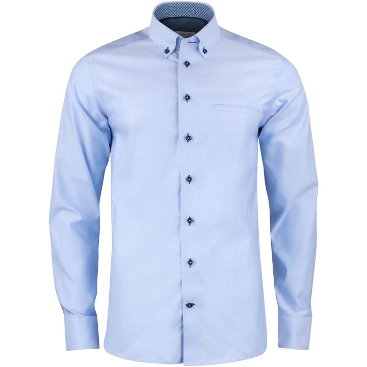 Skjorta Oxford Stretch Regular Himmelsblå J.Harvest & Frost s – bild 2