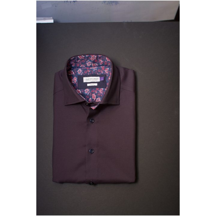 Skjorta Oxford Stretch Slim Lila J.Harvest & Frost XS 35/36 – bild 5