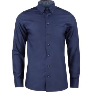 Skjorta Oxford Stretch Slim Marinblå J.Harvest & Frost