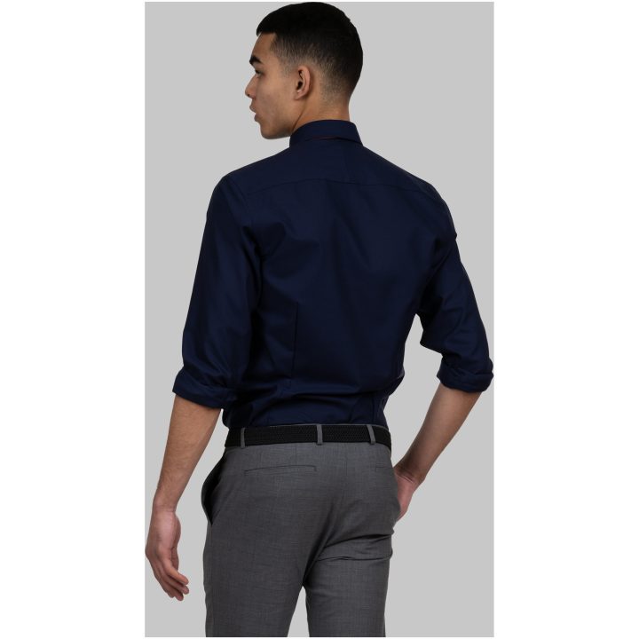 Skjorta Oxford Stretch Slim Marinblå J.Harvest & Frost XS – bild 5