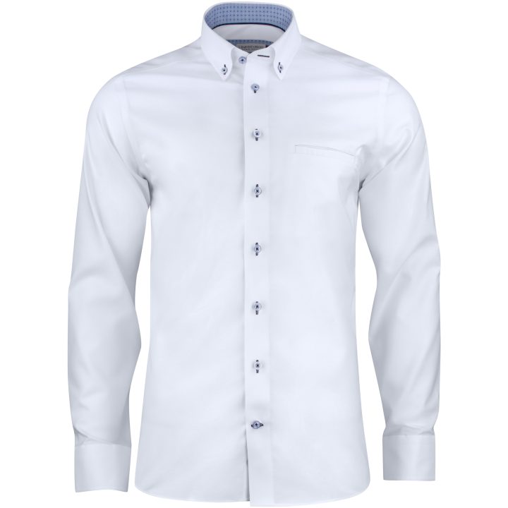 Skjorta Oxford Stretch Slim Vit J.Harvest & Frost XS – bild 2