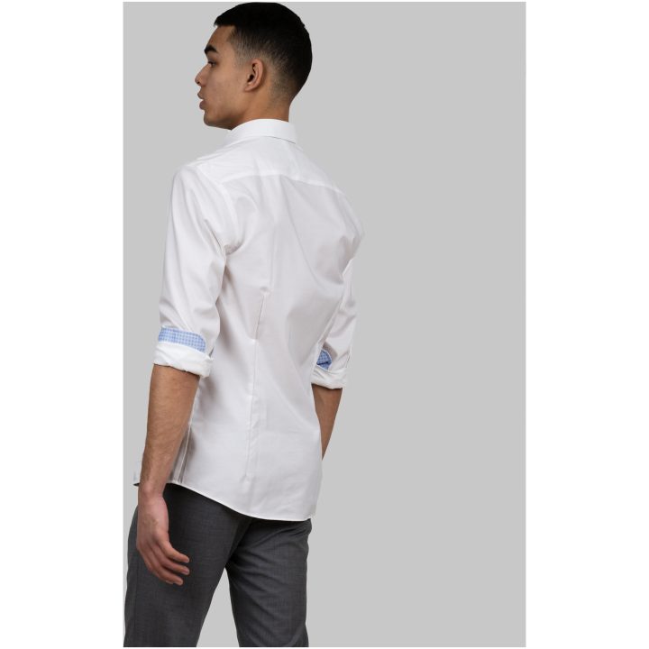 Skjorta Oxford Stretch Slim Vit J.Harvest & Frost XS – bild 6
