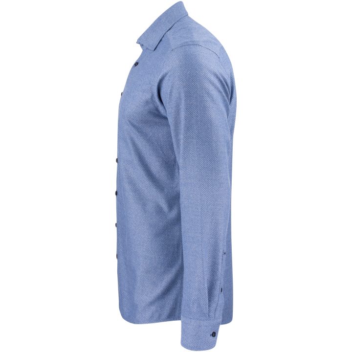 Skjorta PB144 Brushed Jacquard Regular Blå J.Harvest & Frost S 37/38 – bild 3