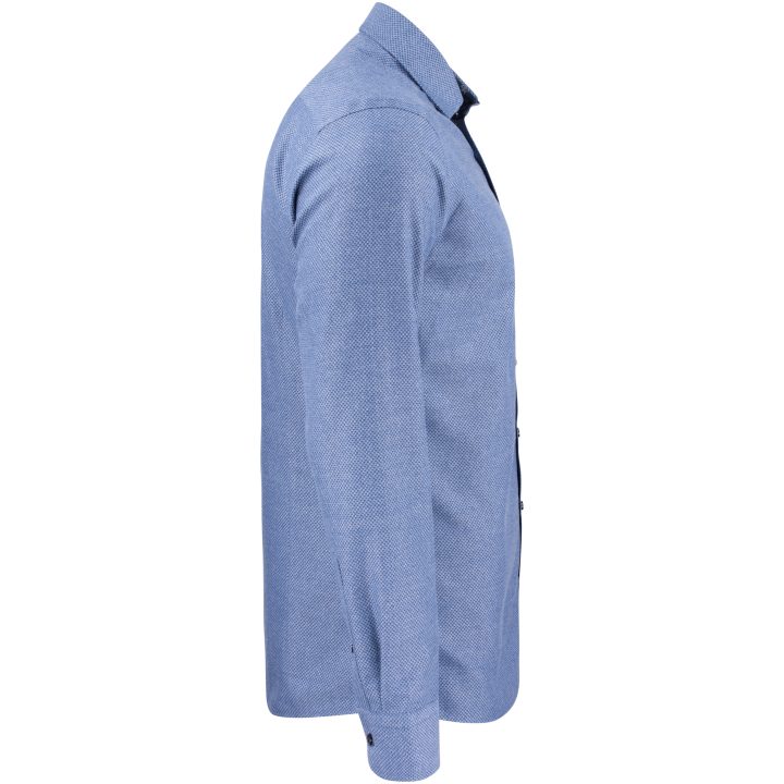 Skjorta PB144 Brushed Jacquard Regular Blå J.Harvest & Frost S 37/38 – bild 4
