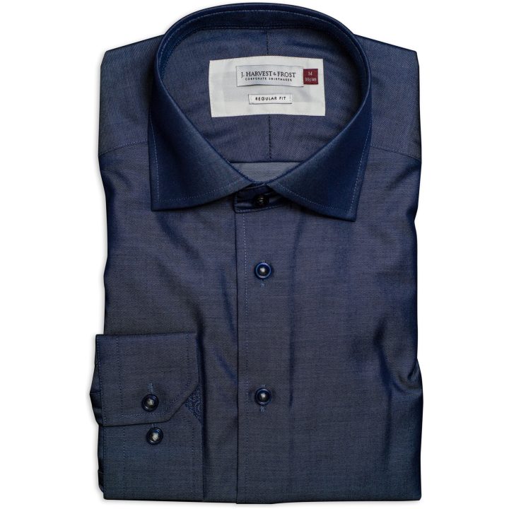 Skjorta RB120 Twill Regular Indigo J.Harvest & Frost S 37/38 – bild 8