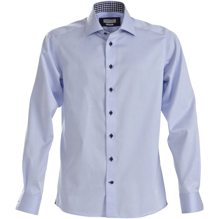 Skjorta RB20 Twill Regular Himmelsblå/marinblå J.Harvest & Frost s – bild 2