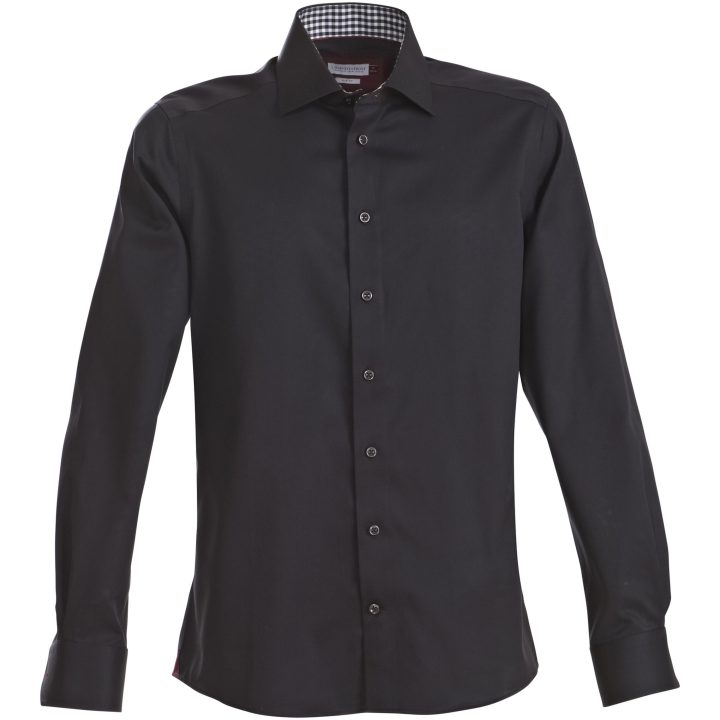 Skjorta RB20 Twill Regular Svart/röd J.Harvest & Frost s – bild 2