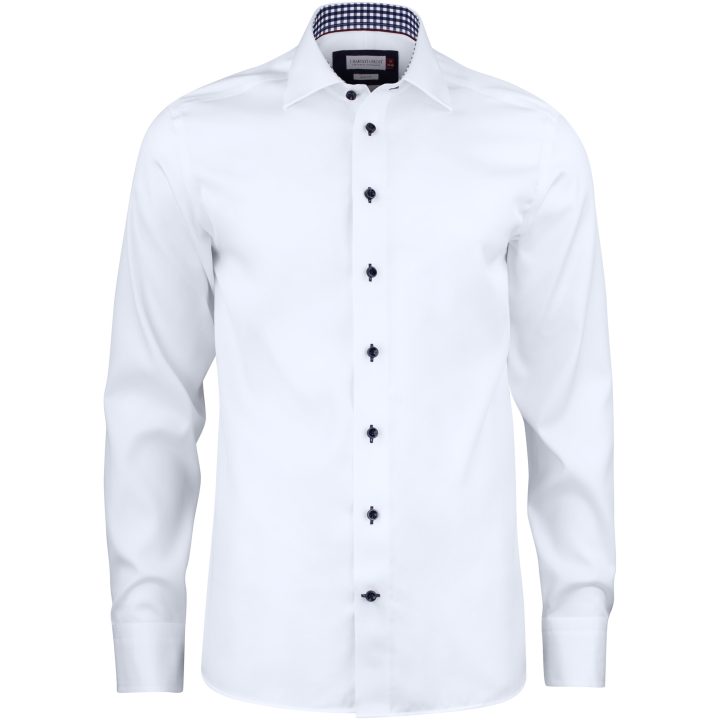 Skjorta RB20 Twill Regular Vit Marinblå J.Harvest & Frost s – bild 2