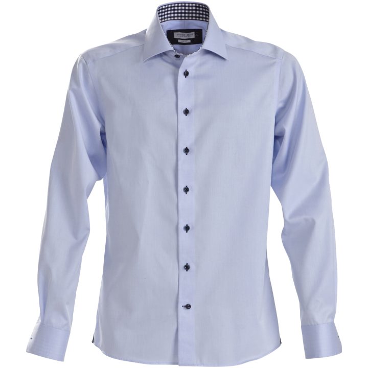 Skjorta RB20 Twill Slim Sky/marinblå J.Harvest & Frost XS – bild 4