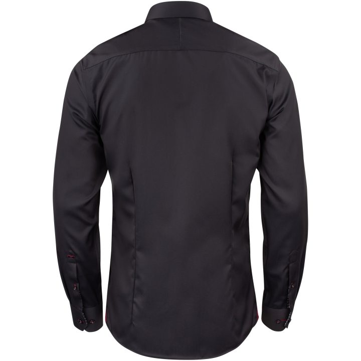 Skjorta RB20 Twill Slim Svart/röd J.Harvest & Frost XS – bild 2