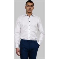 Skjorta RB20 Twill Slim Vit Marinblå J.Harvest & Frost