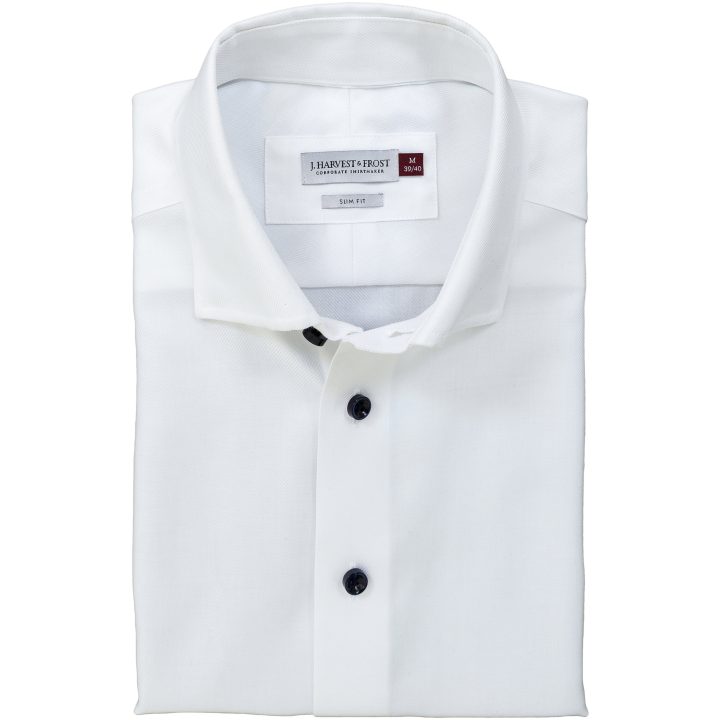 Skjorta Royal Twill Slim Vit J.Harvest & Frost XS 35/36 – bild 5