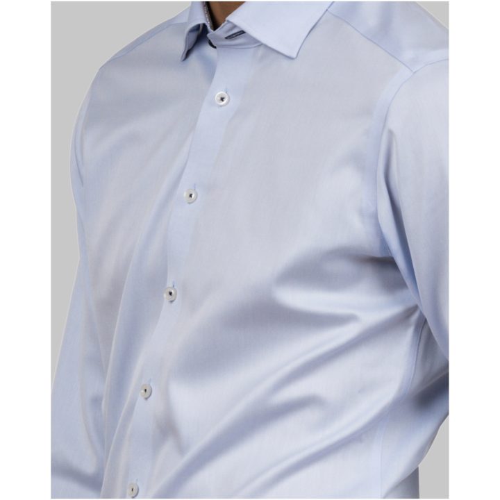 Skjorta Twill Slim Himmelsblå J.Harvest & Frost XS – bild 6