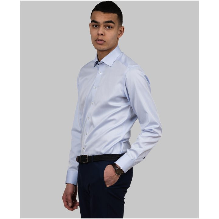 Skjorta Twill Slim Himmelsblå J.Harvest & Frost XS – bild 8