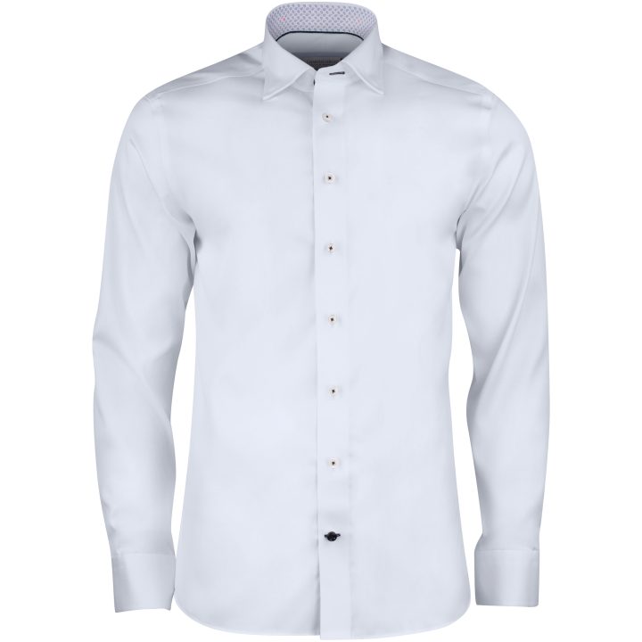 Skjorta Twill Slim Vit J.Harvest & Frost XS – bild 2