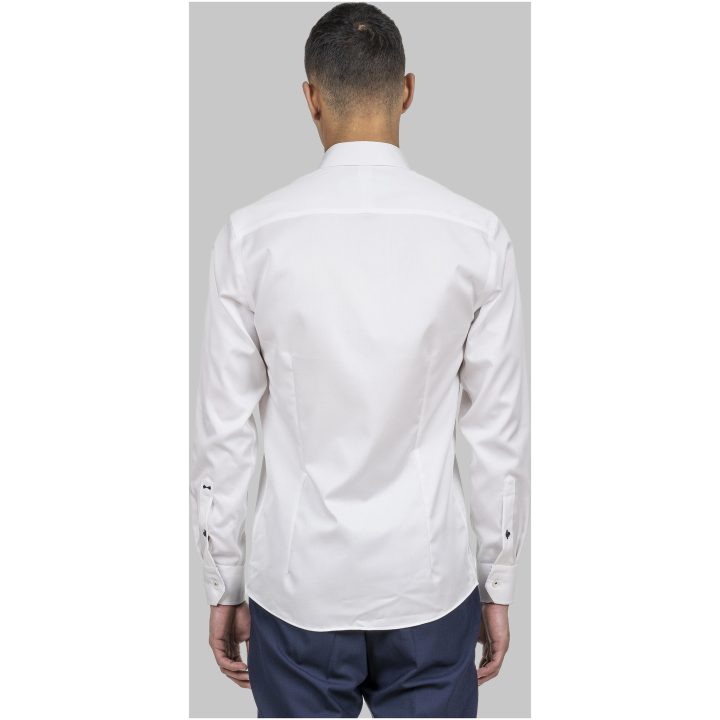 Skjorta Twill Slim Vit J.Harvest & Frost XS – bild 6