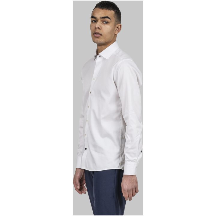 Skjorta Twill Slim Vit J.Harvest & Frost XS – bild 9
