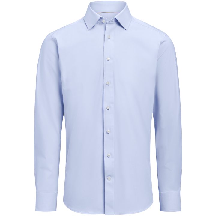 Skjorta YB150 Twill Stretch Slim Himmelsblå J.Harvest & Frost XS – bild 2