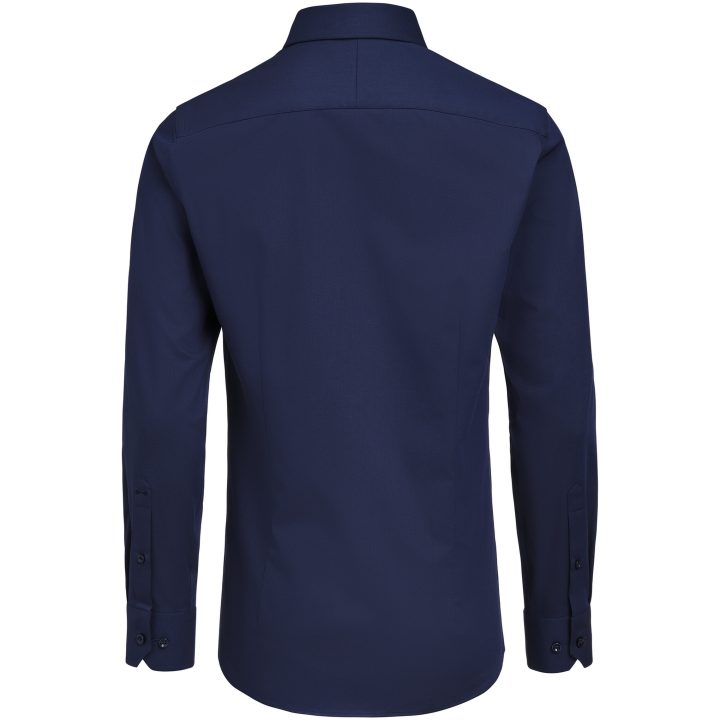 Skjorta YB150 Twill Stretch Slim Marinblå J.Harvest & Frost XS – bild 4