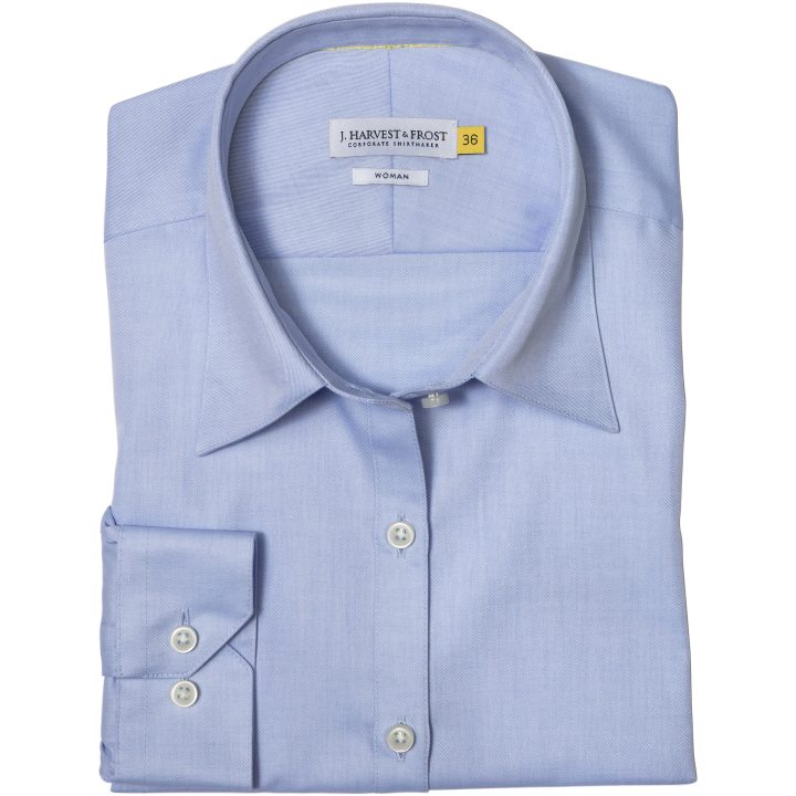 Skjorta YB50 Twill Dam Himmelsblå J.Harvest & Frost XS – bild 2