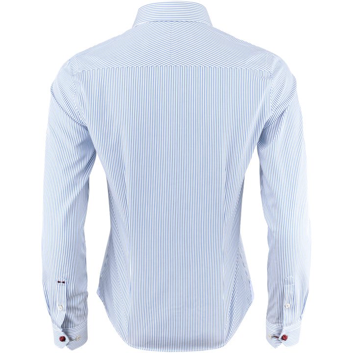 Skjorta YB50 Twill Dam Light blue Stripe J.Harvest & Frost XS – bild 2