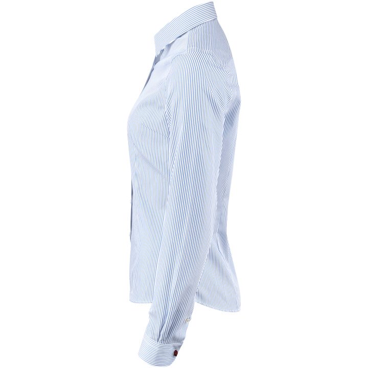 Skjorta YB50 Twill Dam Light blue Stripe J.Harvest & Frost XS – bild 3