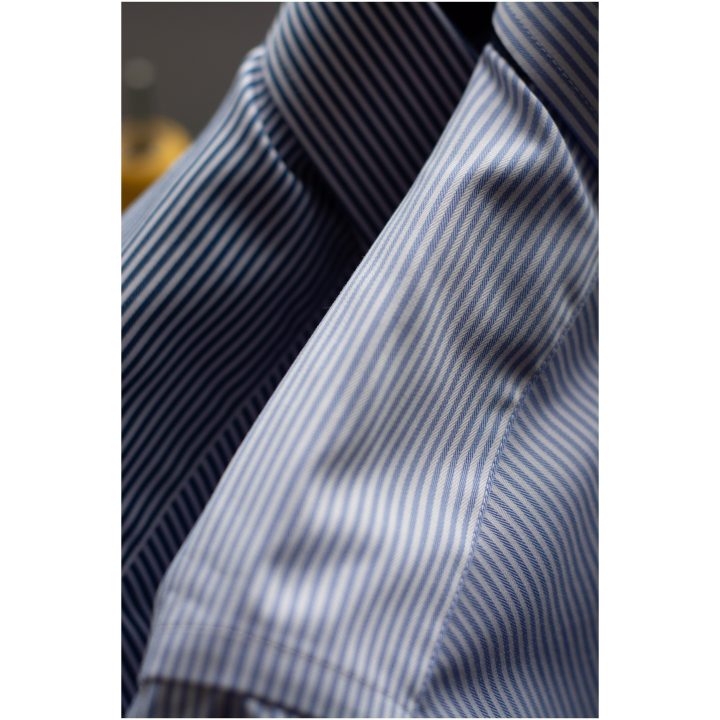 Skjorta YB50 Twill Dam Light blue Stripe J.Harvest & Frost XS – bild 5
