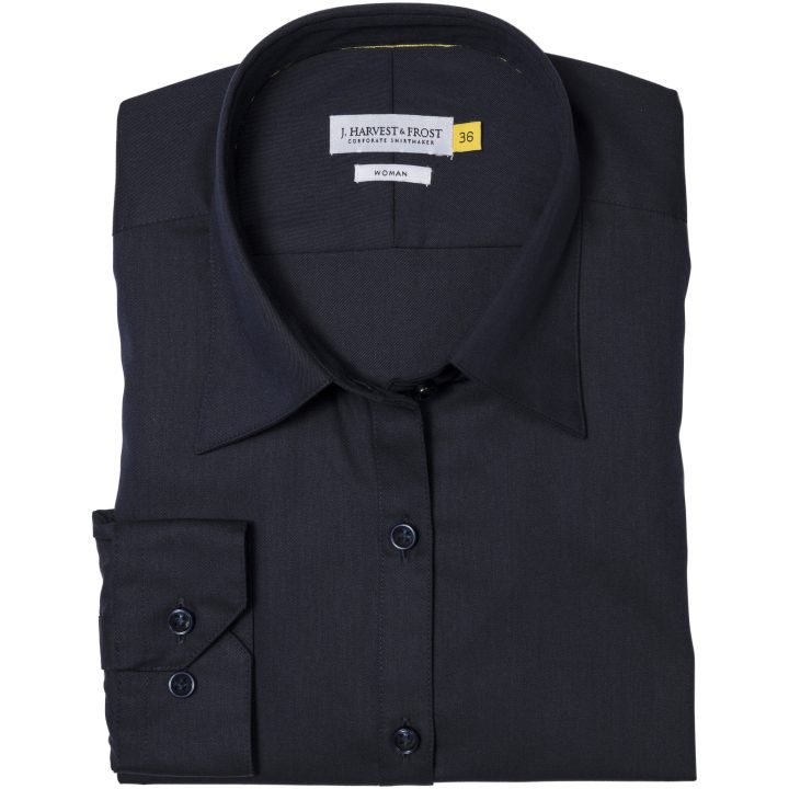 Skjorta YB50 Twill Dam Marinblå J.Harvest & Frost XS – bild 2
