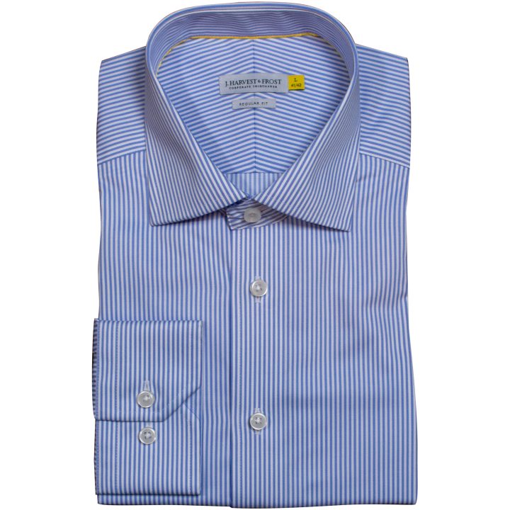 Skjorta YB50 Twill Regular Light blue Stripe J.Harvest & Frost s – bild 9