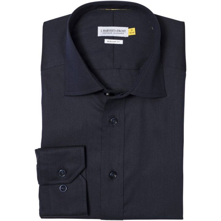 Skjorta YB50 Twill Regular Marinblå J.Harvest & Frost s – bild 2
