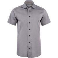 Skjorta YB50 Twill S S Slim Grå J.Harvest & Frost