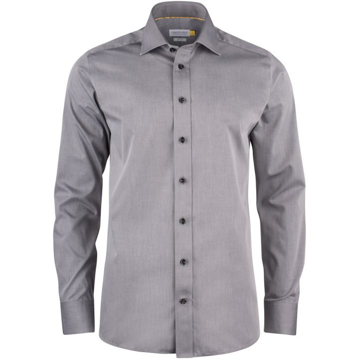 Skjorta YB50 Twill Slim Grå J.Harvest & Frost XS – bild 2