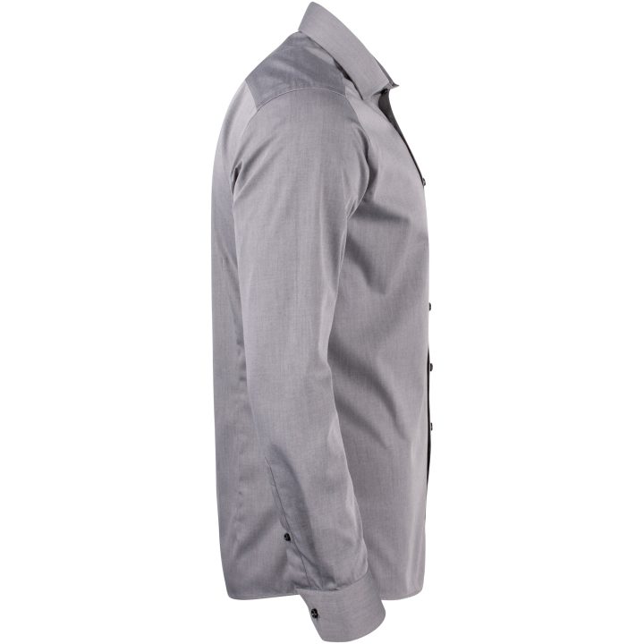 Skjorta YB50 Twill Slim Grå J.Harvest & Frost XS – bild 5