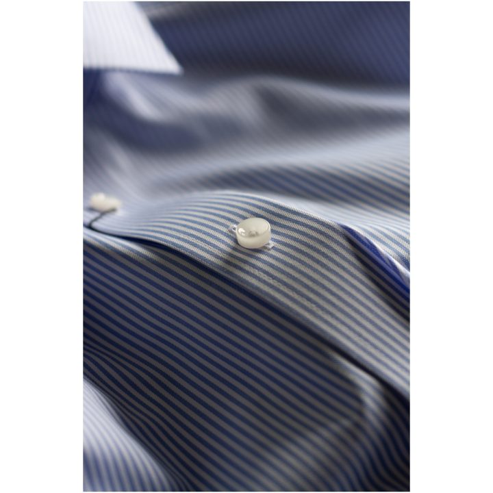 Skjorta YB50 Twill Slim Light blue Stripe J.Harvest & Frost XS – bild 6