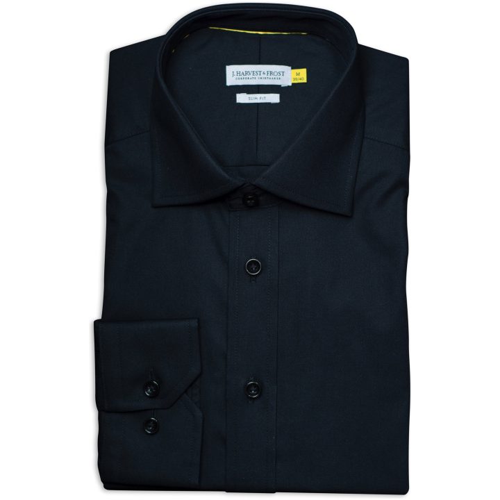 Skjorta YB50 Twill Slim Svart J.Harvest & Frost XS – bild 6