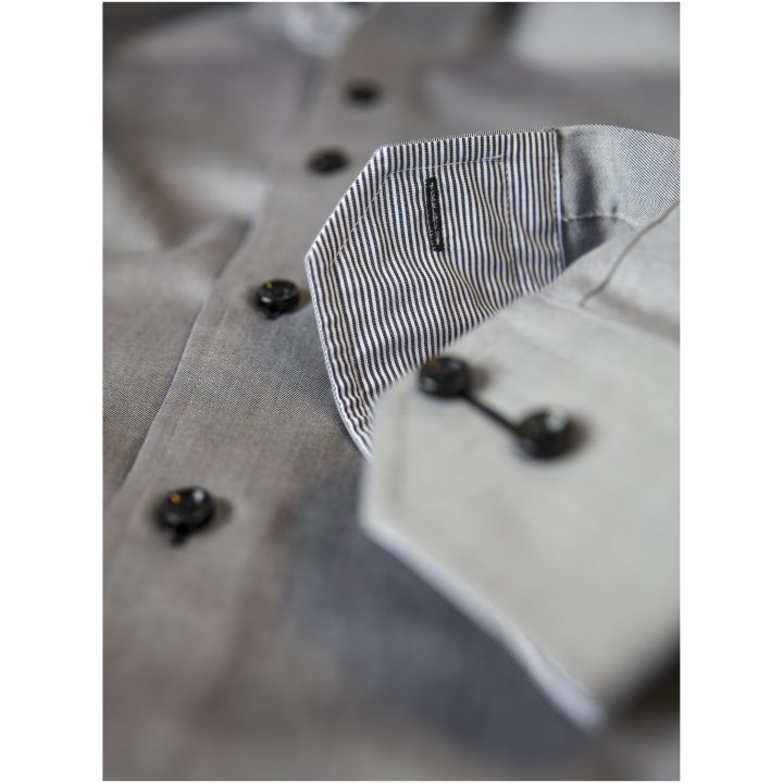 Skjorta YB51 Twill Regular Grå/svart J.Harvest & Frost s – bild 2