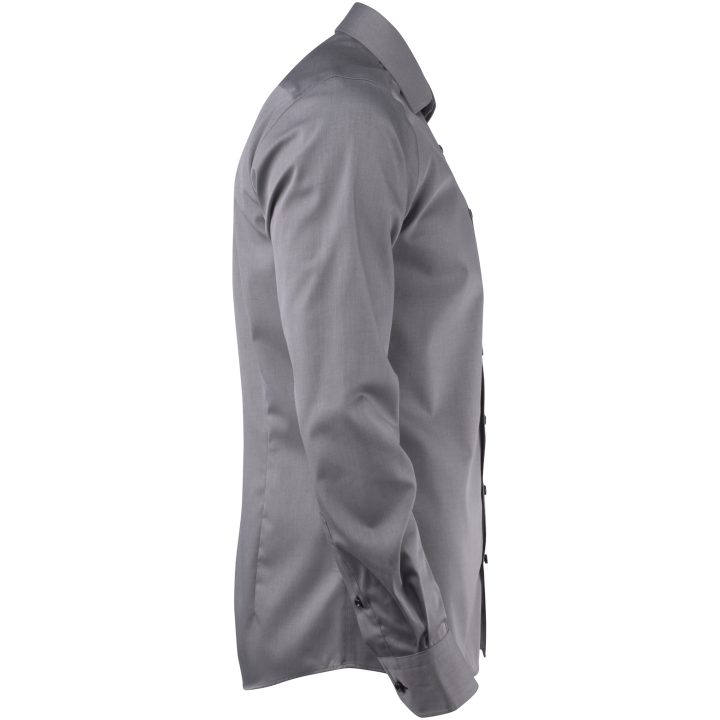 Skjorta YB51 Twill Regular Grå/svart J.Harvest & Frost s – bild 7