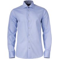 Skjorta YB51 Twill Regular Himmelsblå/marinblå J.Harvest & Frost